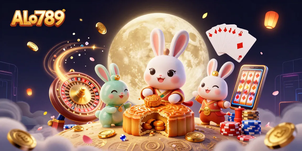 Experience thrilling online gambling with ALo789 in an exciting, vibrant 3D illustration.