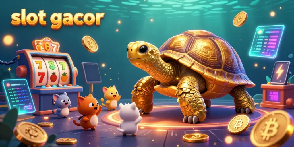 Experience jackpot thrills at the slot gacor with vibrant 3D casino elements and excited players.